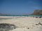 White sand beach in Balos lagoon